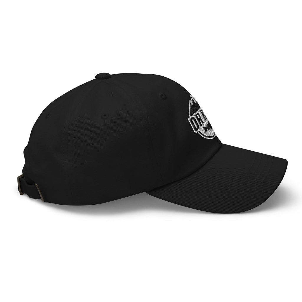 Dr Keeg baseball cap in black, right side view