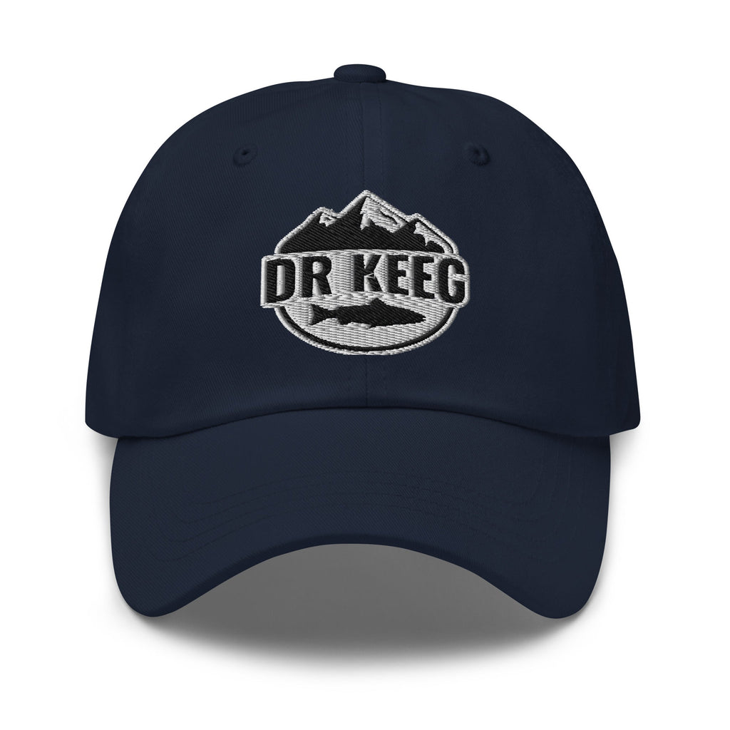 Dr Keeg baseball cap in navy, front view